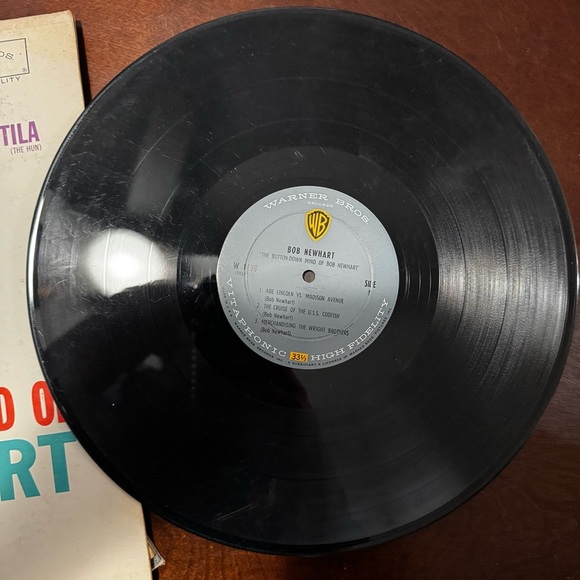 Vtg Bob Newhart "The Button-Down Mind Of Bob Newhart" Warner Bros Record Album - Picture 6 of 7